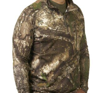Realtree APX Men's Hunting 1/4 Zip Pullover, New Large